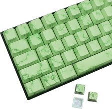 Green Keycaps,PBT Side-Printed Translucent Keycap 74 Keys Cherry Profile Keyc... picture