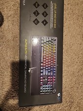 Alpha Elite Full Size Mechanical Gaming Keyboard: Wired Blue Clicky Switches  picture