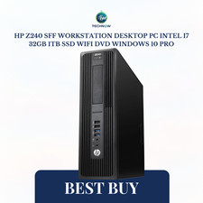 HP Z240 SFF Workstation Desktop PC Intel i7 32GB 1TB SSD WIFI DVD Windows 10 Pro picture