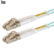 7M LC UPC to LC UPC OM4 Duplex Multi Mode 50/125 Fiber Optic Optical Patch Cable picture