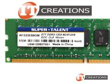 SUPER TALENT 8GB PC3-10600 DDR3-1333 ECC CL9 W1333EB8GM picture