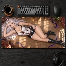 Mirajane Strauss Character Gaming Desk Mat Large Mouse Pad Gamer Setup picture