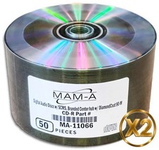 100-Pak DIGITAL-AUDIO CDR-DA 80-Min CD-Rs by MAM-A (Mitsui)  Mitsui 11066 picture