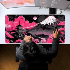 XXL Neon Gaming Desk Mat & Mouse Pad Compatible for /PC/Laptop - Non-Slip Comp picture