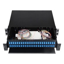 48 Port Drawer Sliding Type Fiber optic Terminal Box 48 Cores SC UPC Patch Panel picture