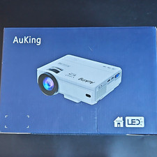 AuKing M8-F LED Mini Projector 720p 1080p Support 16:9 Portable White picture