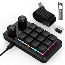 Macro Pad Macropad Programmable 12Key Mini Mechanical Gaming Keyboard Black picture