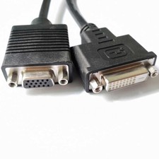 1pc For  split screen dual screen transfer Data cable DVI-I to DVI-D+VGA picture