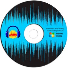 Audacity-Pro Audio-Music Studio Editing-Recording Software Program-Windows-CD picture