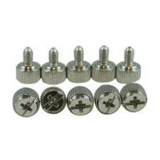 10 Chrome Computer Case Thumb Screws 6-32 for Cover / Power Supply / PCI Slots  picture
