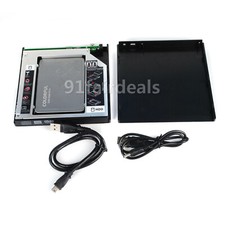 NEW12.7MM USB 2.0 SATA Optical Drive Case External Enclosure Caddy For Laptop US picture