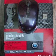Microsoft Wireless Mobile Mouse 3500 BlueTrack Wireless USB Receiver Black 3Btn picture