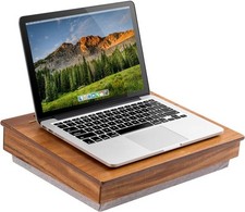 LAPGEAR Schoolhouse Lap Desk with Storage Compartments - Acacia Wood Natural  picture