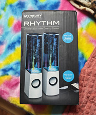 Merkury Innovations RHYTHM 2.0 Computer Speakers USB Powered LED Water Dancing picture