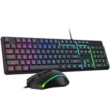 Redragon Updated S107 Gaming Keyboard and Mouse, RGB Gaming Keyboard and 1000... picture
