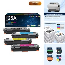 125A Toner Cartridges 4-Pack Replacement for HP CM1312, CP1215, CP1515 picture