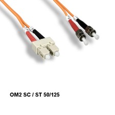 10x Kentek 5 m OM2 SC to ST Multi-Mode Fiber Optic Cable 50/125 Duplex ATM picture