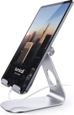 Lamicall Adjustable Aluminum Tablet Stand 4-13 Inch Multi-Angle Holder picture