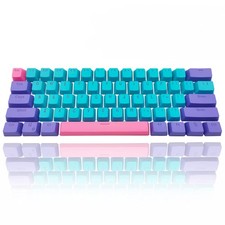 61 Keys 60 Percent OEM Profile PBT Keycap Set Key Puller Blue Joker Keyboard picture