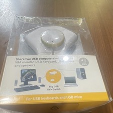 Belkin Flip USB VGA/3.5mm Audio KVM Switch 1:2 3.5ft Mac/Windows picture