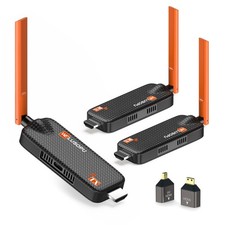 WELUSOPU Wireless HDMI Transmitter and 2 Receivers, 4K/1080P, 5.8G, 656FT picture