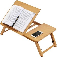 Foldable Laptop Desk with Adjustable Angle Height Portable Bed Table for Home picture