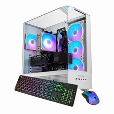 iBUYPOWER - Element Gaming Desktop PC - White 8GB, 16GB DDR5 RGB,1TB NVMe picture