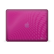 Pink Flexi-Clear Case With Dot Wave Pattern For iPad 1G picture