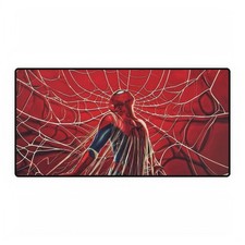 Marvel Comics Spider-Man Trapped In Web Movie Logo Mouse Pad Desk Mats picture
