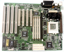 RARE VINTAGE ECS P5VX-A R1.0 INTEL PCI CHIPSET SOCKET 7 ATX MOTHERBOARD MBMX23 picture