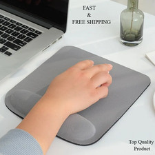 Ergonomic Mouse Pad With Wrist Rest Support Soft Comfort Nonslip Base Office PC picture
