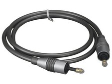 3ft Mini Toslink Optical Cable, Molded Type, Male to Male, Gray picture