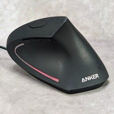 Anker A7851 Wired Vertical Ergonomic Optical USB Mouse Black Right Handed picture