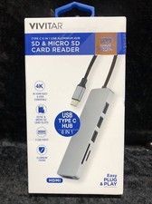 Vivitar Creator Series Aluminum USB Type C Hub - SD & Micro SD Card Reader picture