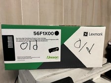 Lexmark 56F1X00 Extra HY Return Toner Cartridge Black Open box sealed bag picture