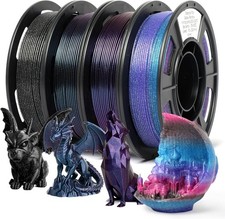 3D Printer Filament, Galaxy Glitter PLA Filament 1.75mm, Chameleon Color Shift & picture