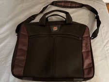 Swiss Gear Laptop Bag SwissGear The Angle Computer Case Wenger Black Purple Pad picture