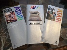Vintage Atari 400/800 Home Computer Brochures – Set of 3 – $20 picture