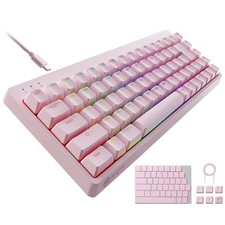 ELECOM V-custom VK300S Gaming Keyboard, Wired, RGB, 65% Size, with USB Port picture