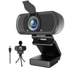 Webcam 1080P HD (Microphone/Privacy Cover/Tripod) Streaming Computer Web Camera picture