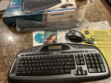 Logitech MX5000 Wireless Keyboard.  With Dongle USB Mouse Included. picture