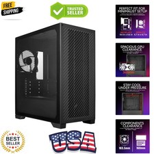 Elite 301 Lite Micro-ATX High Airflow Minimalist PC Case, 365mm GPU Max, Comp... picture