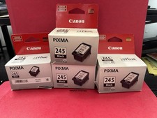4 Empty Canon Ink Cartridges 245 in boxes for refills picture