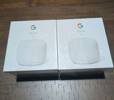 Google Nest Wifi AC2200 Mesh Router 2-Pack H2D GA00595-US NEW SEALED picture
