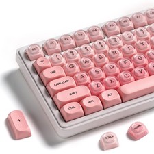 Cute Pink Keycap Set - 132 Jelly Keycaps for Mechanical Keyboards, Cherry/Gatero picture