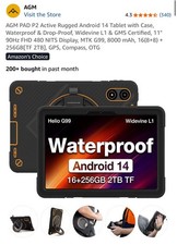 AGM PAD P2 Active Outdoor Rugged Tablet 16(8+8)GB+256GB 11'' 4G BROKEN READ picture