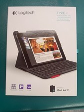 NEW Logitech TYPE+ Protective Case with Integrated Keyboard for iPad Air 2 RED picture