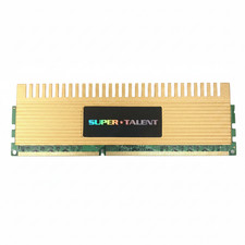 2GB Super Talent DDR3-1600 Gold Heatsink Desktop RAM WA1600UB2G9 picture
