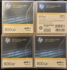 4 - HP - LTO-3 Ultrium RW - Data Cartridges -  800 GB  - New Sealed picture