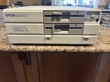 Epson Equity I+ Q301A Desktop Computer 640KB Ram - Untested with modem as is picture